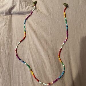 rainbow beaded sunglasses chain